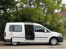 VW Caddy Maxi 1.6 Tdi 5 Sitze Rollstuhlrampe Klima