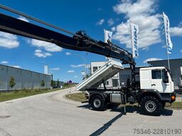 MAN L90 18.284 4x4 LOF Kipper/Kran/47 tkm/HA gelenkt