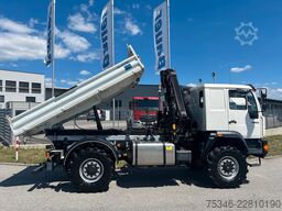MAN L90 18.284 4x4 LOF Kipper/Kran/47 tkm/HA gelenkt