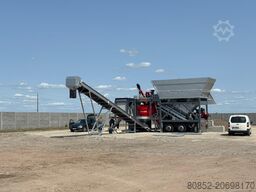 Polygonmach mobile 60m3 concrete plant self-erected