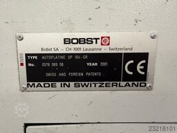 Bobst Autoplatine SP 104-ER