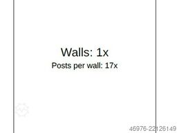 Gitterrückwand für Palettenregal 47.000x4.000mm