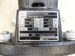 Grundfos CRN3-19 A-P-G-V-HQQV Pumpe mit MG90SB2-24FT115-D1 --