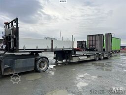 HRD 3 axle trailer w/ extension of 5.5 meters and Hydr