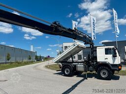 MAN L90 18.284 4x4 LOF Kipper/Kran/47 tkm/HA gelenkt