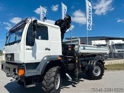 MAN L90 18.284 4x4 LOF Kipper/Kran/47 tkm/HA gelenkt
