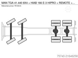 MAN TGA 41.440 8X4 + HIAB 166 E-3 HIPRO + REMOTE + ...