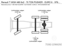 Renault T HIGH 480 6x2 - 70 TON PUSHER - EURO 6 - VF610...