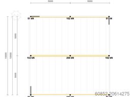 10x10m Lagerbühne , Belastung : 500kg/qm Unterkante: 3m ,ca. 100qm , Systembühne