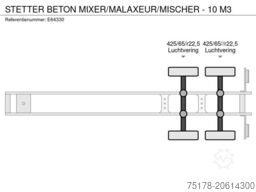 STETTER BETON MIXER/MALAXEUR/MISCHER - 10 M3