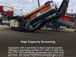 Polygonmach PTS155   1500x5000mm  3 decks  track screen