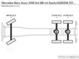 Mercedes-Benz Arocs 3358 6x4 BB mit EpsilonS290Z96 DOLL RATIO+