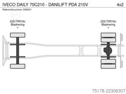 IVECO DAILY 70C210 - DANILIFT PDA 210V
