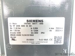 Siemens 1FK7063-5AH71-1AH0 SN: YFU336906302001 generalüberholt mit 12 Monaten Gewährleistung!