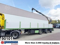  Baustoff-Auflieger, Rollkran Kennis 14R,