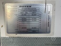 Royen RW2F4  2-ASSIGE OPEN LAADBAAK AANHANGWAGEN