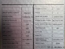 Volvo TAD840GE - 220 kVA Generator - DPX-18875