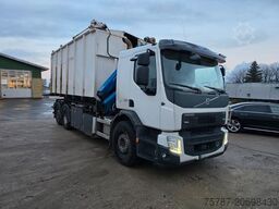 VOLVO FE 320 6x2/4 Abroller mit Cont. + Kran HMF 1820