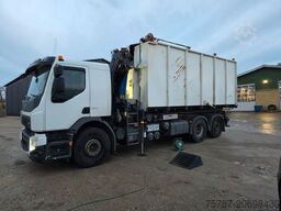 VOLVO FE 320 6x2/4 Abroller mit Cont. + Kran HMF 1820