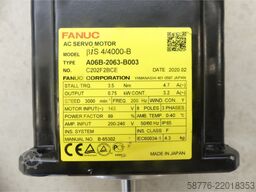 Fanuc A06B-2063-B003 AC Servo Motor SN: C202F2BCE mit A860-2000-X021 Pulsecoder