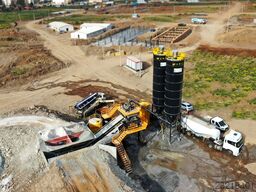 FABO Mobile Concrete Batching Plant 100 m3/h Mobile Concrete Batching Plant