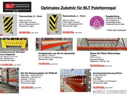 ca. 14 lfm Palettenregale H: 450cm Fachlast: 3000 kg , 45 Palettenplätze