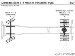 Mercedes-Benz 814 machine transporter truck