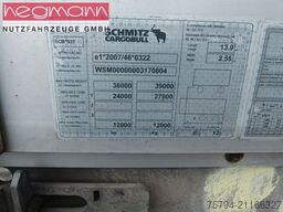 SCHMITZ CARGOBULL SCS 24/L-13.62 EB, Liftachse, SA Scheibe, DE