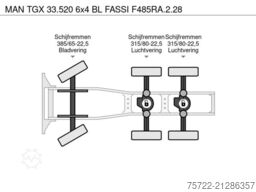 MAN TGX 33.520 6x4 BL FASSI F485RA.2.28