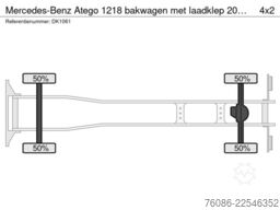 Mercedes-Benz Atego 1218 bakwagen met laadklep 2000kg!