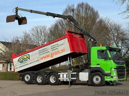 Volvo FM 430 !!8X4 TRIPLE!! EURO6!! Z-KRAAN!!/KIPPER!...