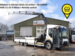 Renault D 320 6x2 HIAB KRAAN + RETARDER 138.000km