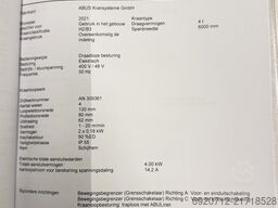 Abus 12 pc. Overhead crane 4T x 6.000 mm