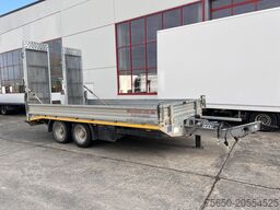 Möslein TTS 11 Schwebheim Tandemtieflader, Breite Rampen, Wenig Benutzt