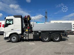 VOLVO FH 500 3-SEITEN KIPPER MIT PALFINGER PK22002EH, RETARDER