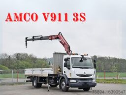 RENAULT MIDLUM 220 DXI *PRITSCHE 7,35m * KRAN + FUNK