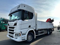 Scania R560 6x2-4 BL Baustoff-Pritsche FASSI 2.24