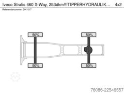 Iveco Stralis 460 X-Way, 253dkm!!!TIPPERHYDRAULIK!!