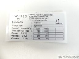 Weiss 178377 Schleifspindel 21kw / 7000 U/min = 0002    !