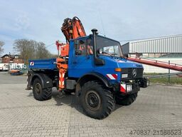 UNIMOG U 427 4x4 / Kran Atlas 130 / Winde