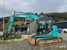 Kobelco SK75SR-3E w/ Rototilt, 2 buckets and grapple. 1850
