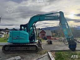 Kobelco SK75SR-3E w/ Rototilt, 2 buckets and grapple. 1850