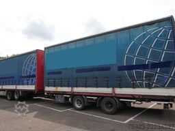 Scania R 400 6x2 curtainside in combo with Burg trailer