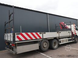 DAF CF 75.310 6x2 open box with HMF 1420 crane