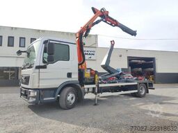 MAN TGL 12.250 Containersysteem met kraan Palfinger...