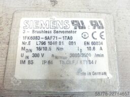 Siemens Rotor für 1FK6083-6AF71-1TA0 Motor SN: EL796104901001