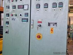 HBM Heilsbronner Maschinenbau 3-Schicht Extrusionsanlage (komplett) auf Drehplattform + Automatikwickler