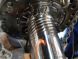 HBM Heilsbronner Maschinenbau 3-Schicht Extrusionsanlage (komplett) auf Drehplattform + Automatikwickler