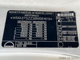 MAN TGS 35.400 8x4 TSCI auger, RETARDER,   6 COMPAR...