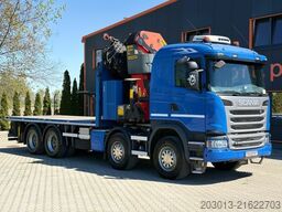 SCANIA G450 8x4 Pritsche mit Kran Palfinger PK76002 EH